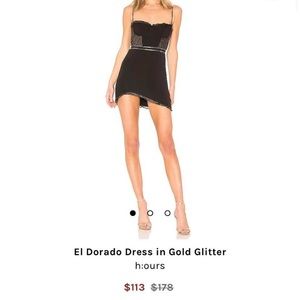 El Dorado gold and black dress by h:ours